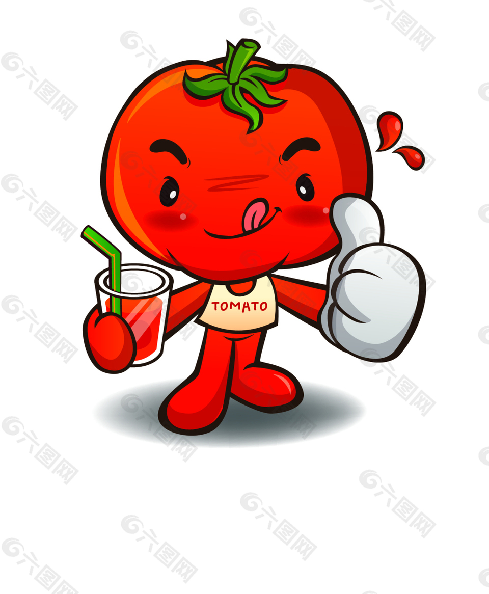 矢量卡通西红柿eps设计元素素材免费下载(图片编号:8641499)