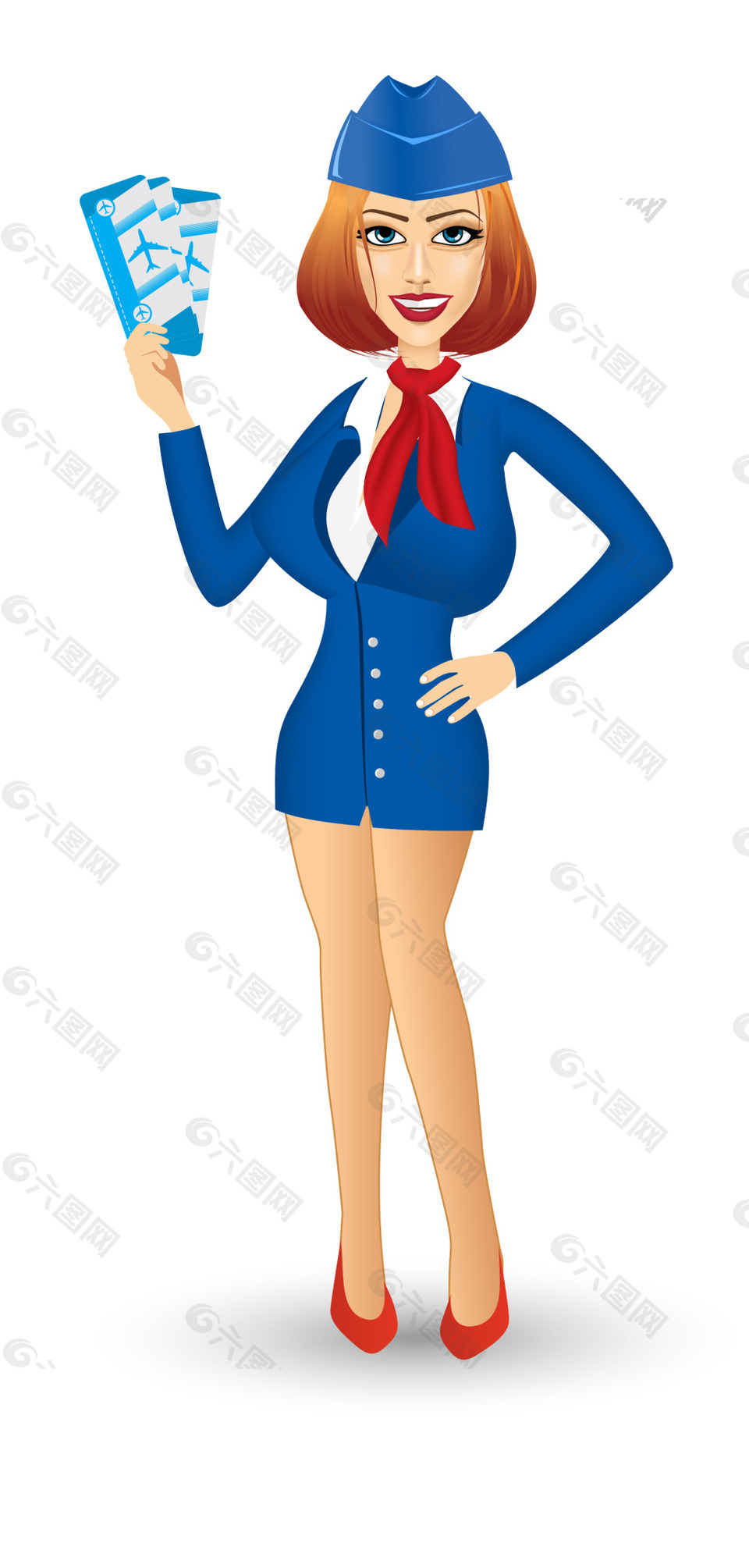 知道时尚空姐EPS