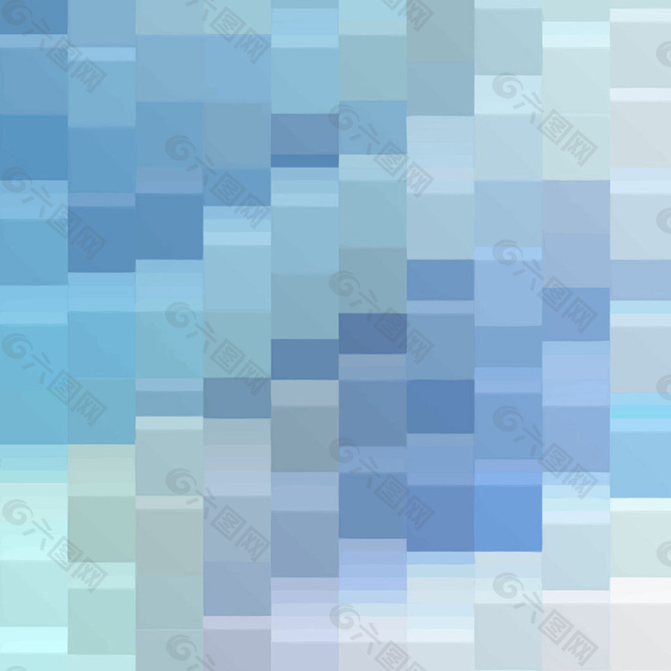 抽象蓝色方块图案背景