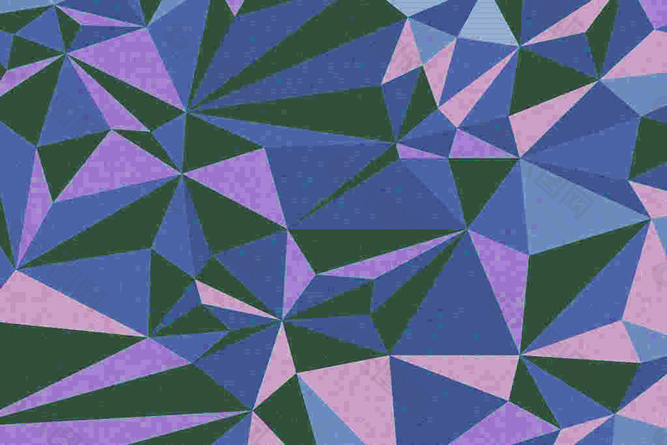 紫色低多边形图片