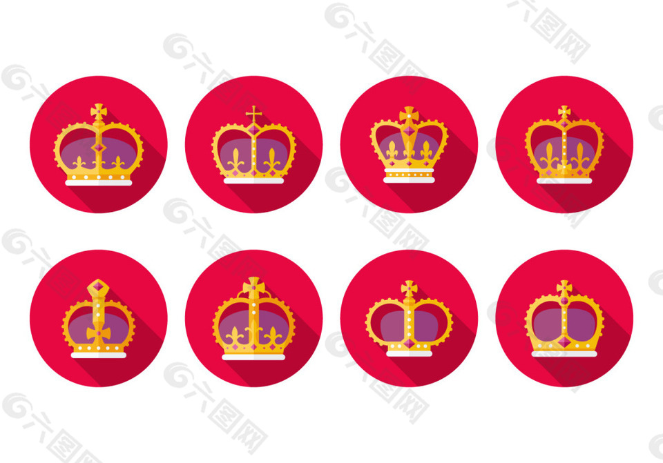 皇冠图标矢量素材
