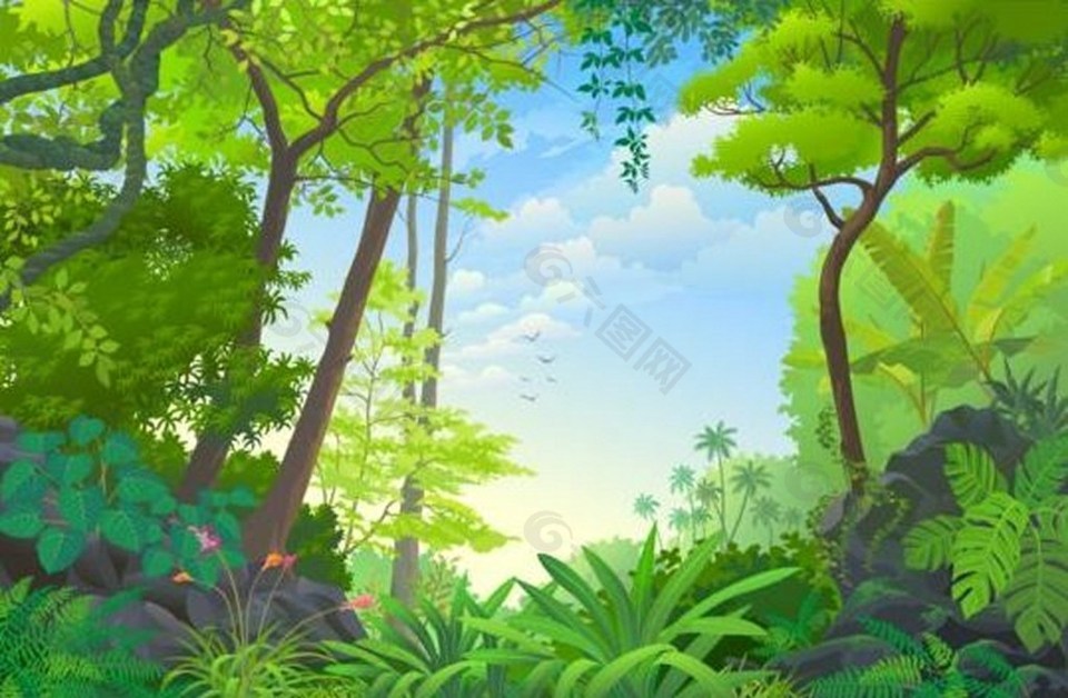 森林背景素材背景素材免费下载 图片编号 六图网