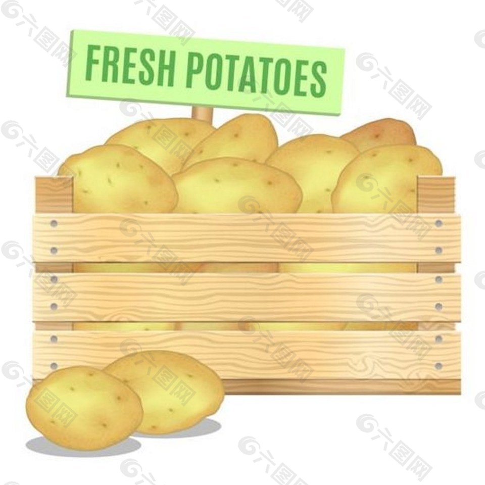土豆背景素材