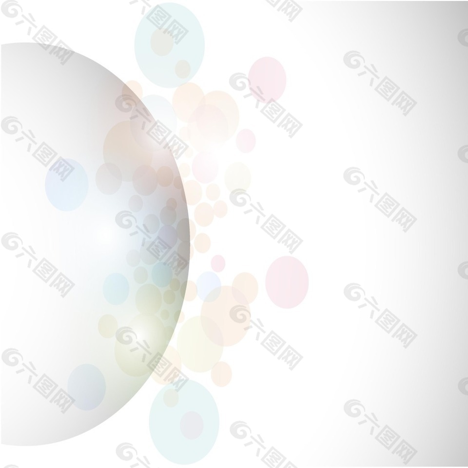 简约彩色圆圈背景