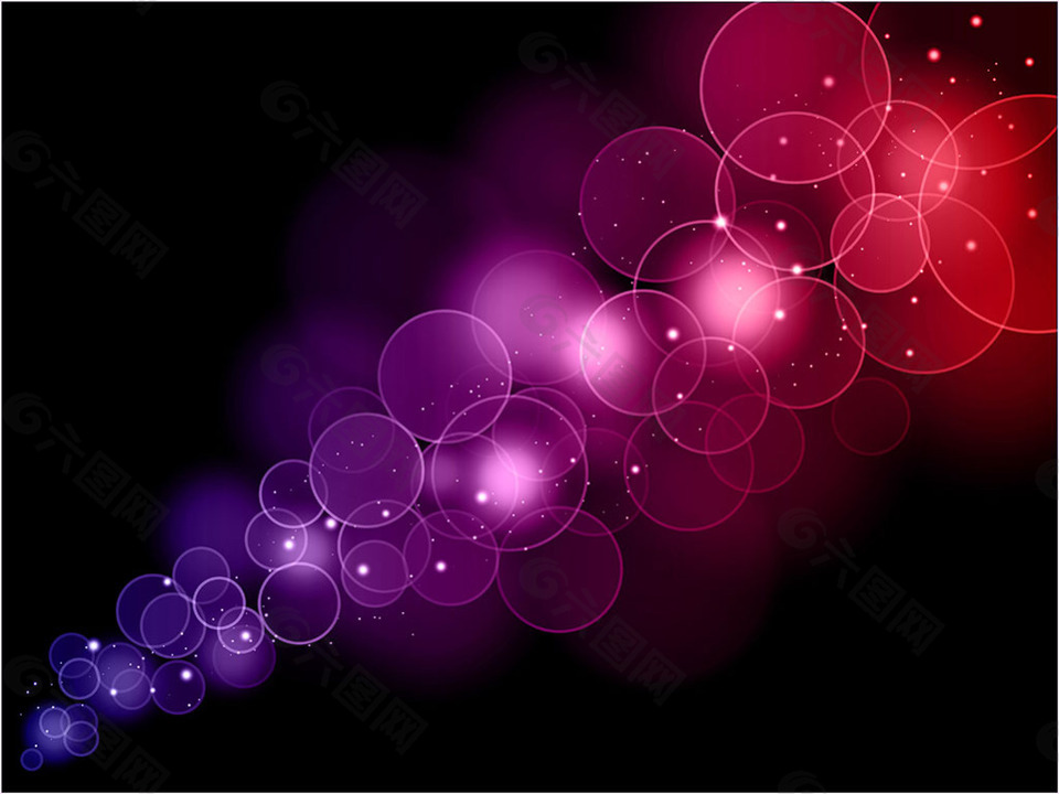 抽象紫色圆点光效背景
