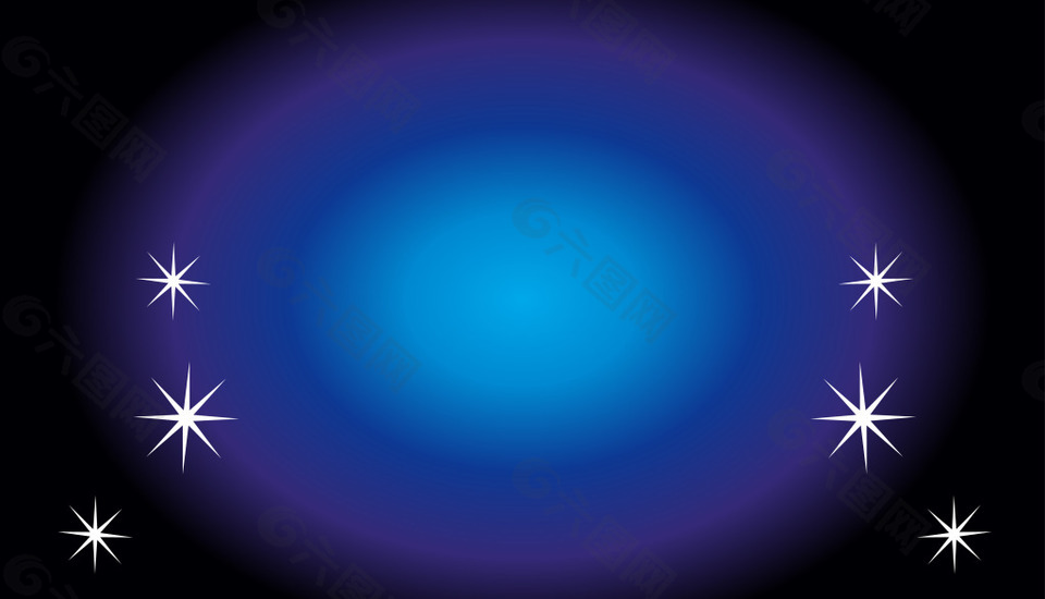 蓝色天空星星背景