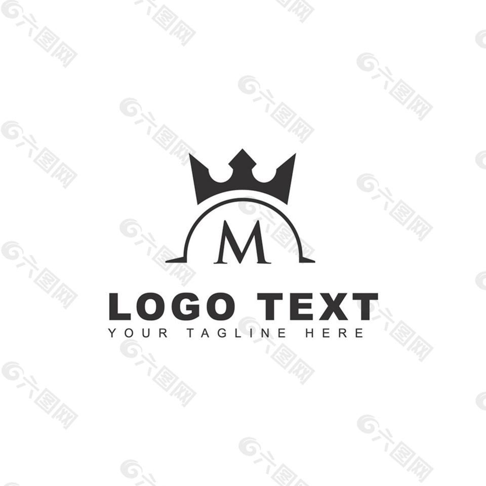 皇冠字母m标志logo