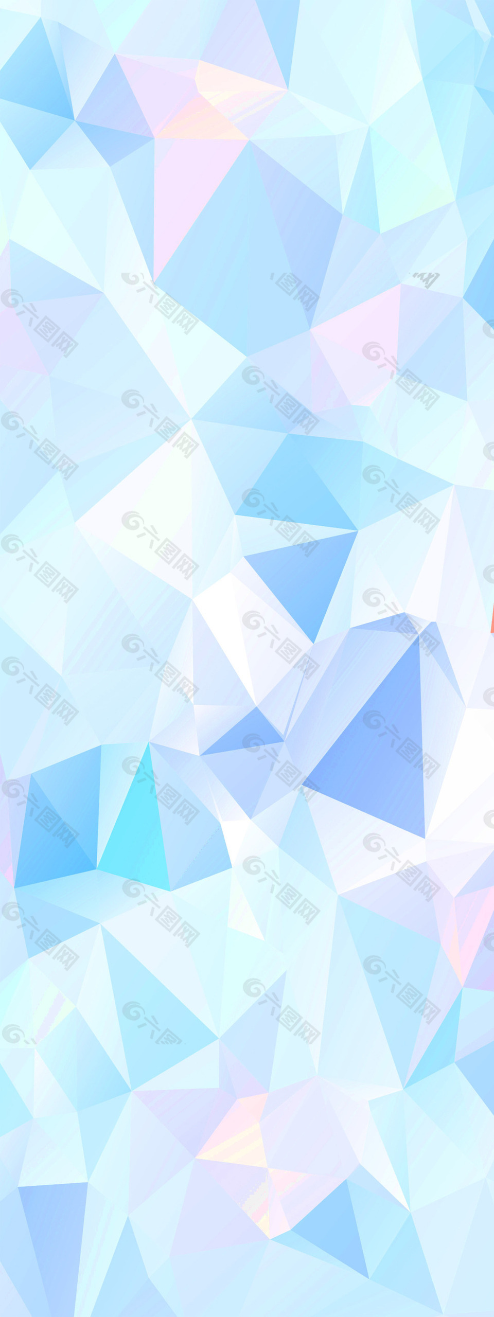 多边形蓝色系列线条背景