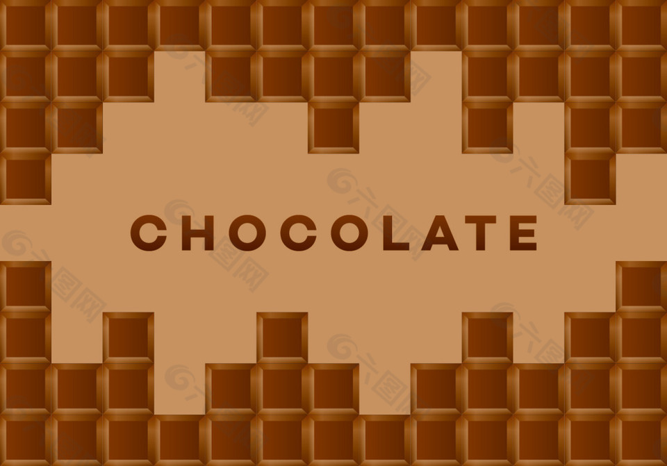 巧克力背景素材