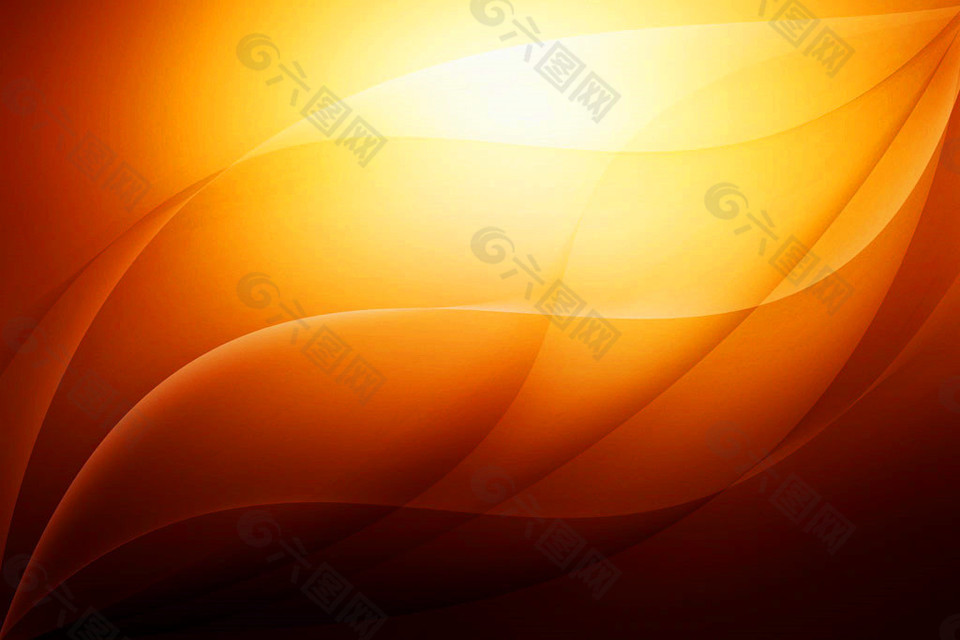 橙黄色流线背景图片