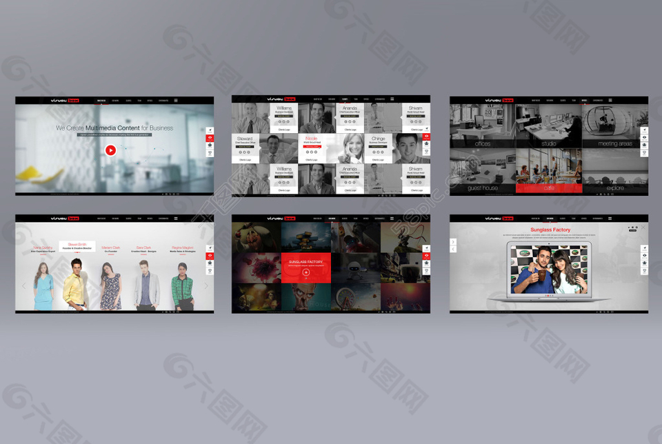 企业网页UI设计