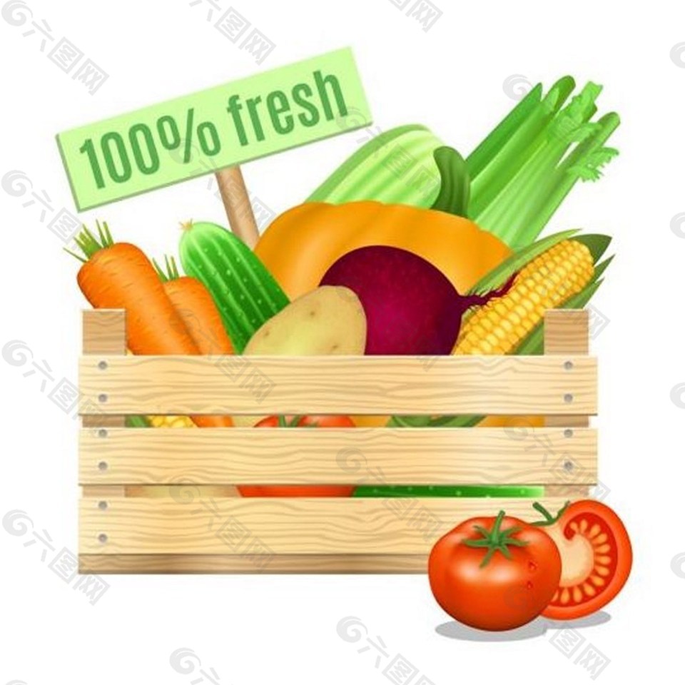 蔬菜西红柿背景素材