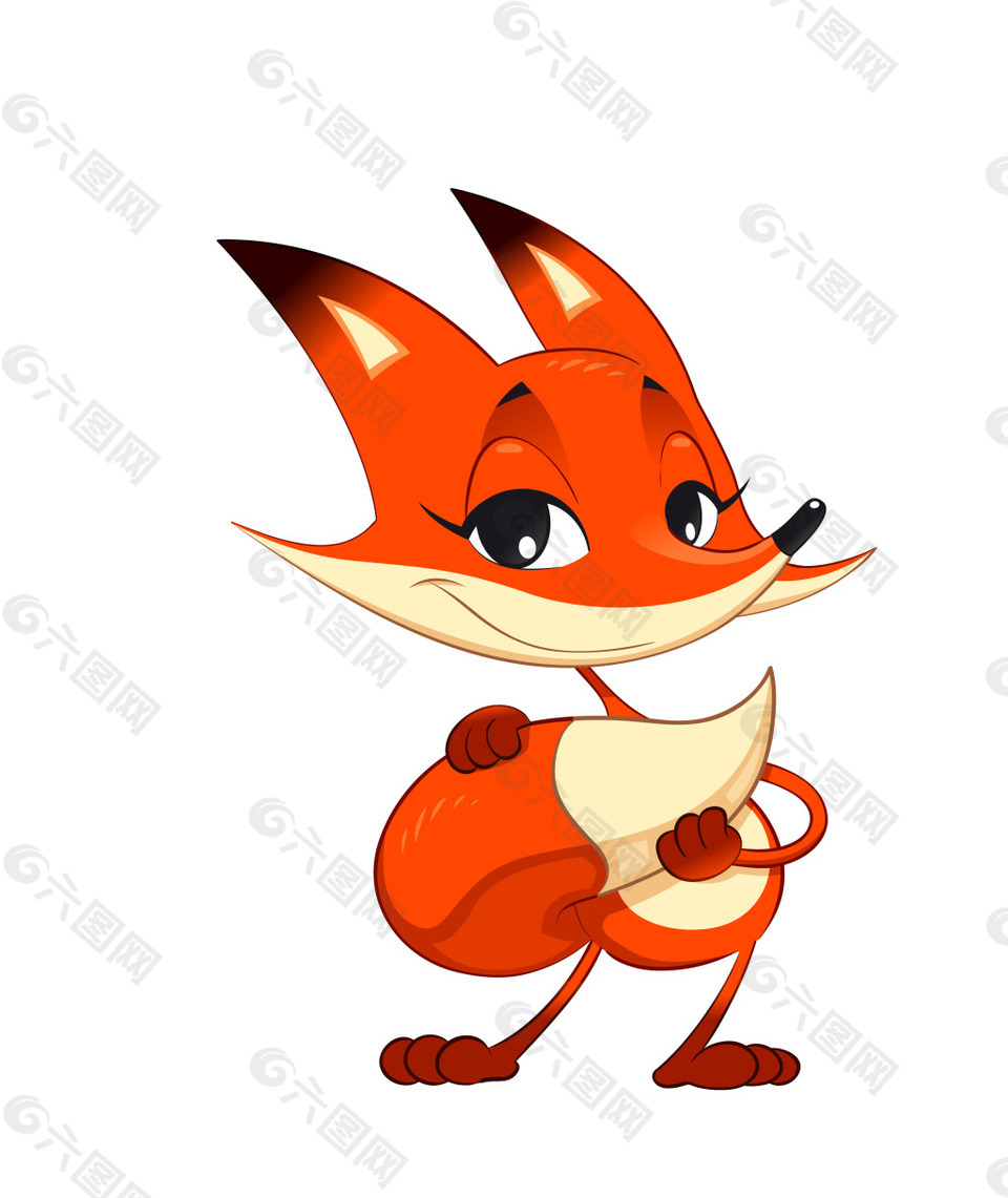 橙色狐狸表情包图片