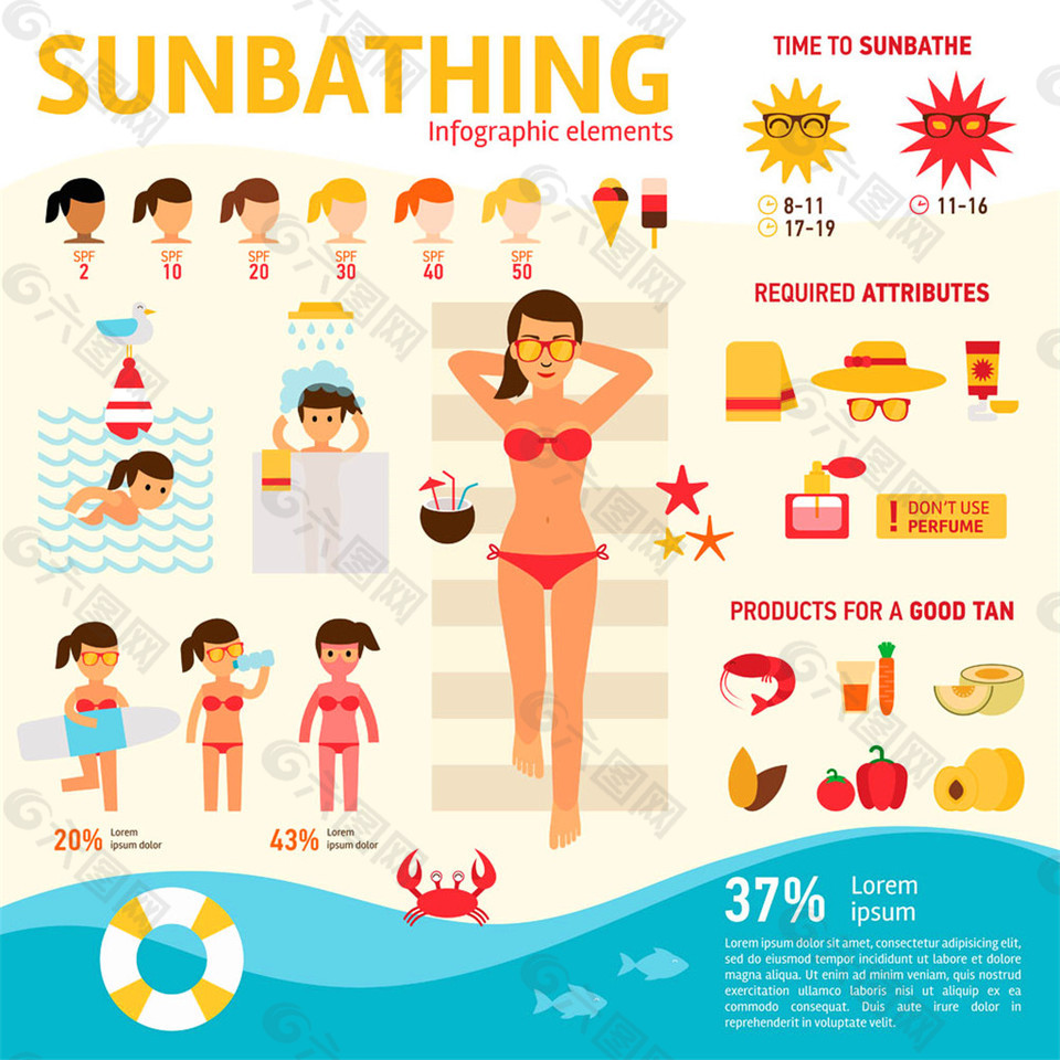 比基尼美女漫画图片