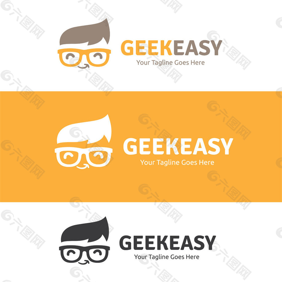 儿童眼镜logo设计图片
