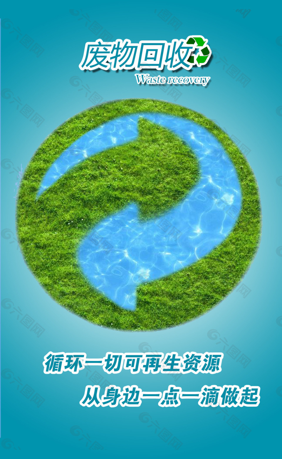回收利用循环海报