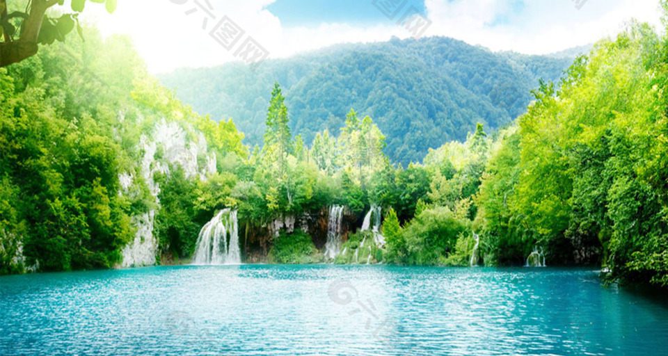 山水风景背景图