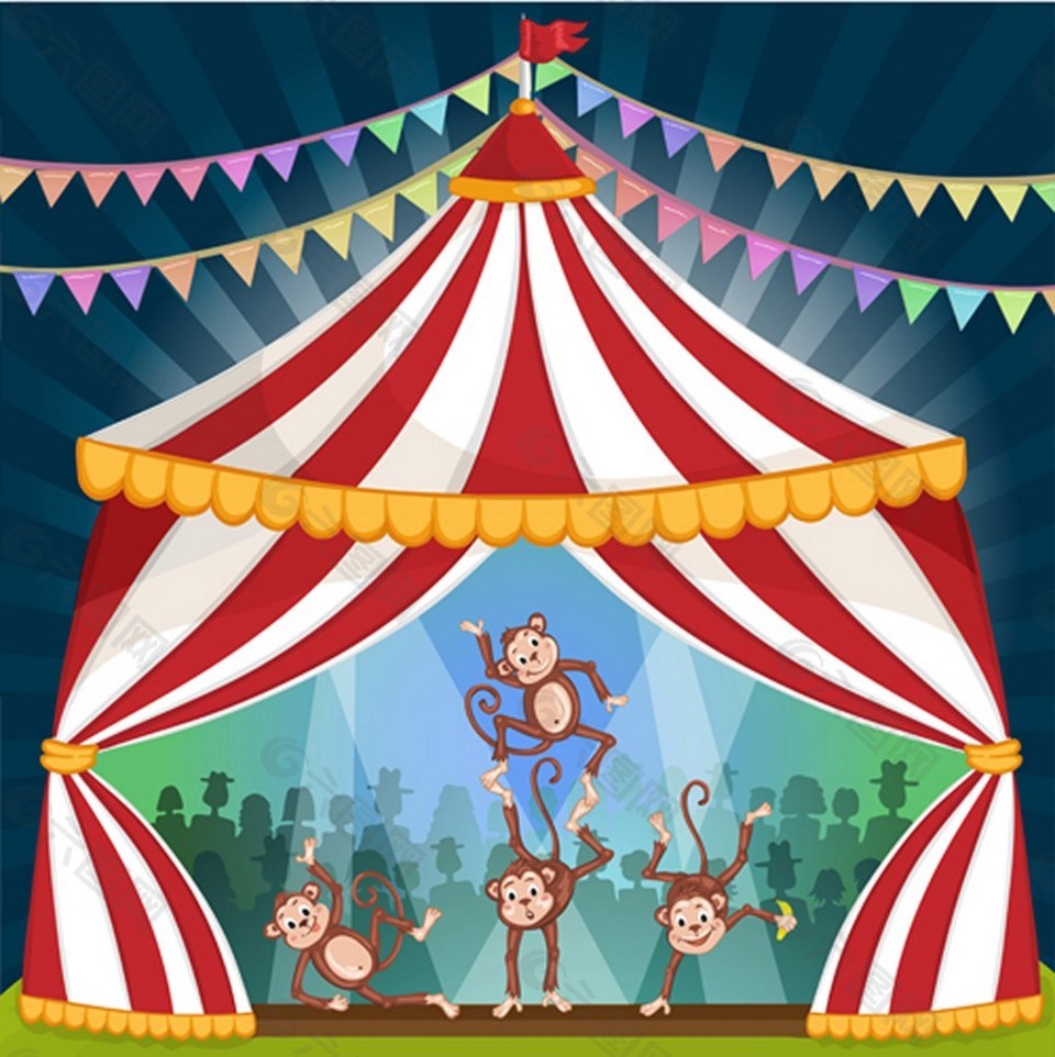 马戏团背景素材