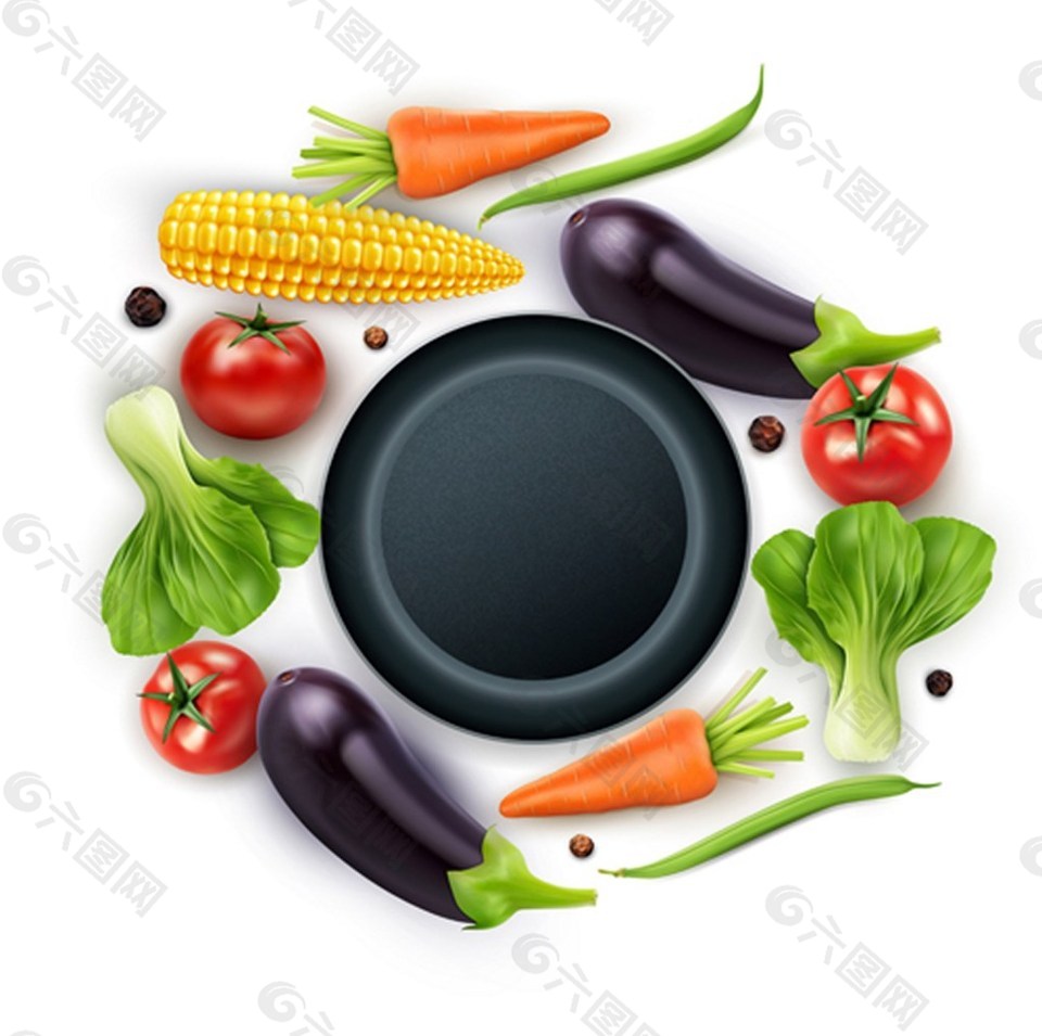 蔬菜美食广告背景