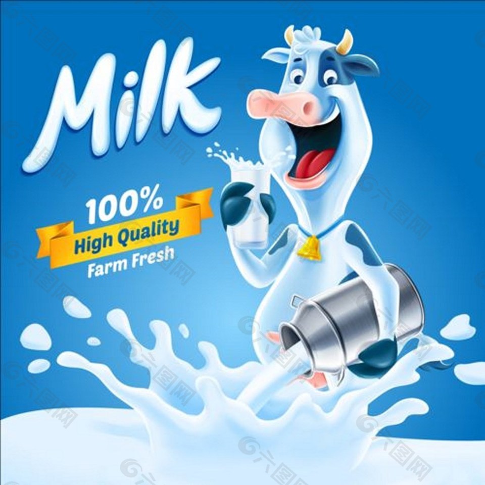 牛奶广告背景