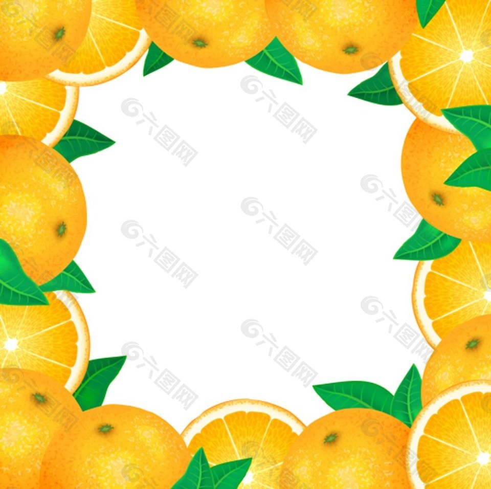 橙子背景素材