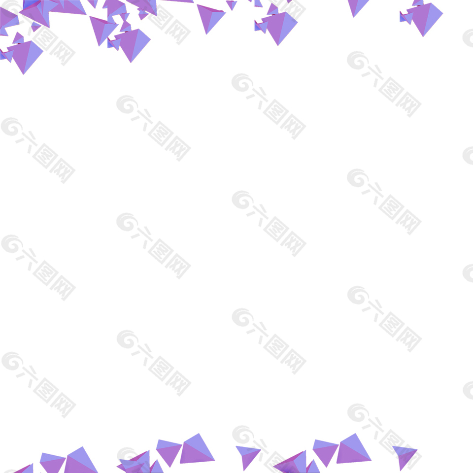 紫色大气几何元素