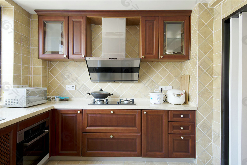 美式家居厨房装修效果图