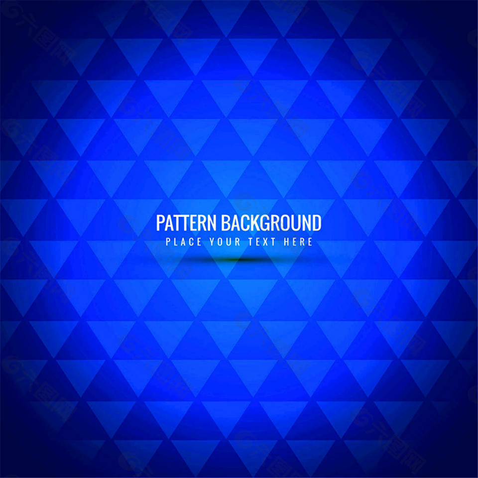 创意蓝色三角形背景矢量素材