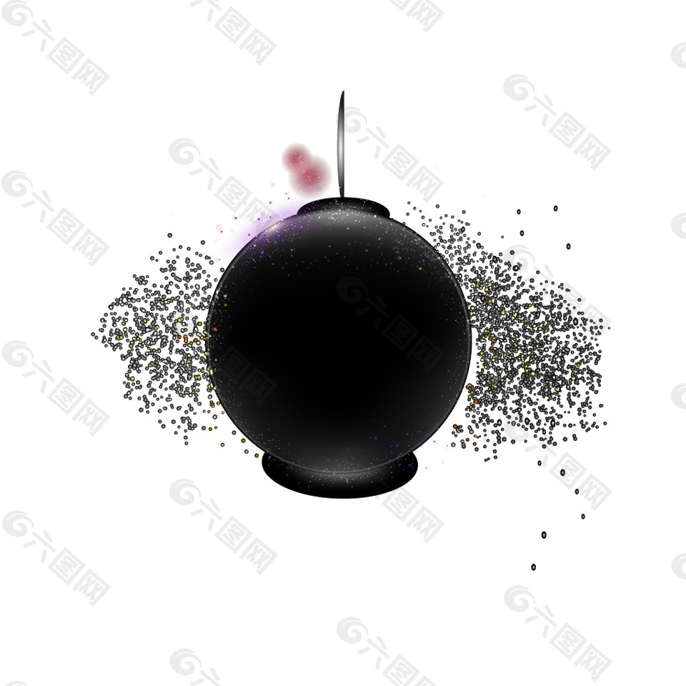 黑色圆球元素