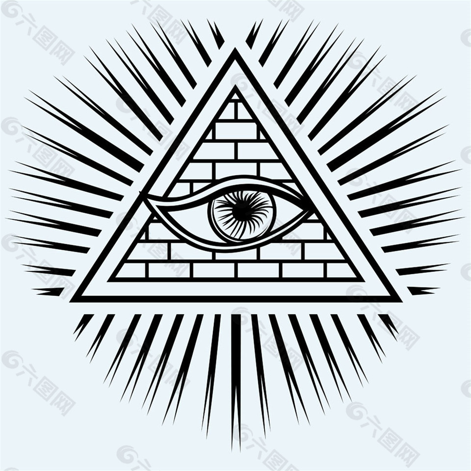 三角形眼睛标志图片