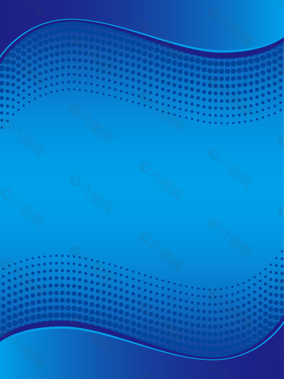 蓝色渐变波点背景