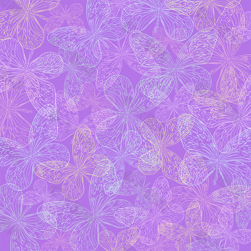 矢量花卉蝴蝶元素背景设计