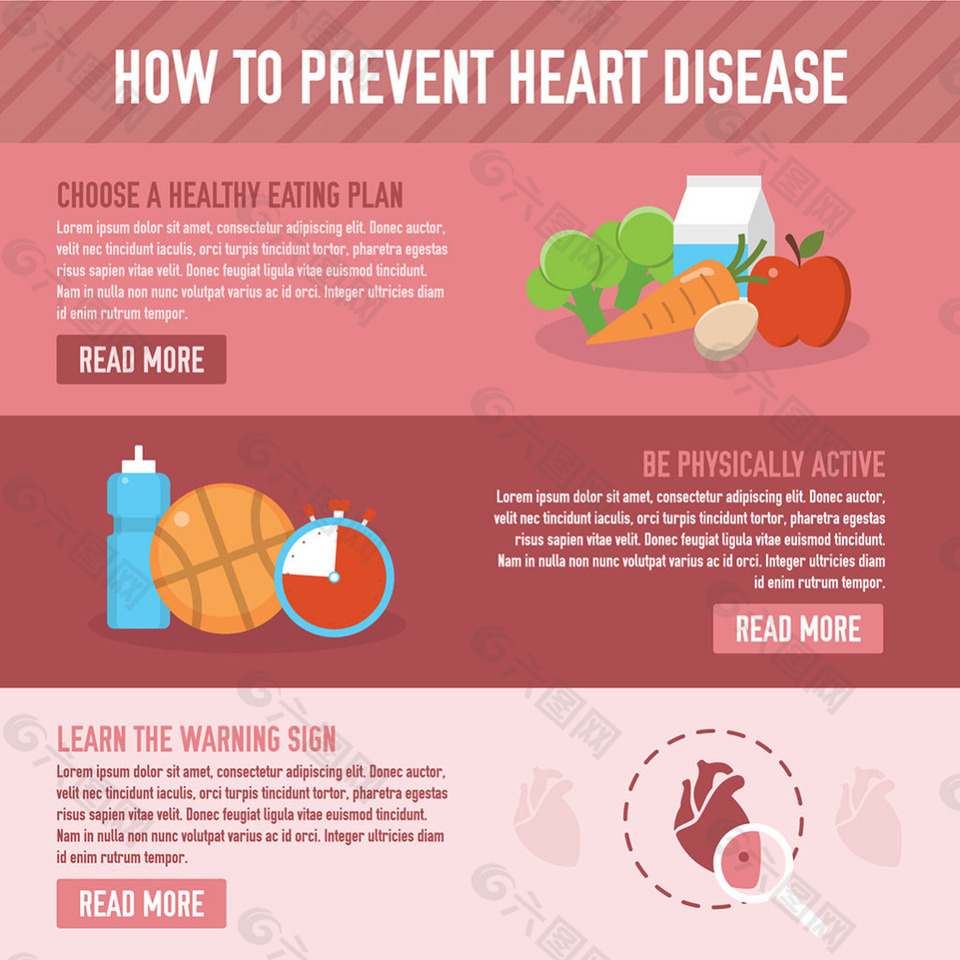 预防心脏病图文背景