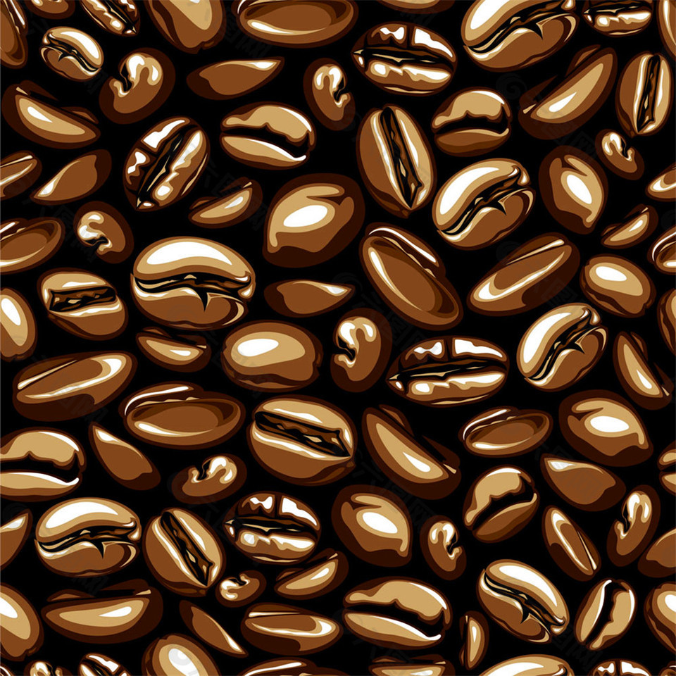 咖啡豆背景图片1