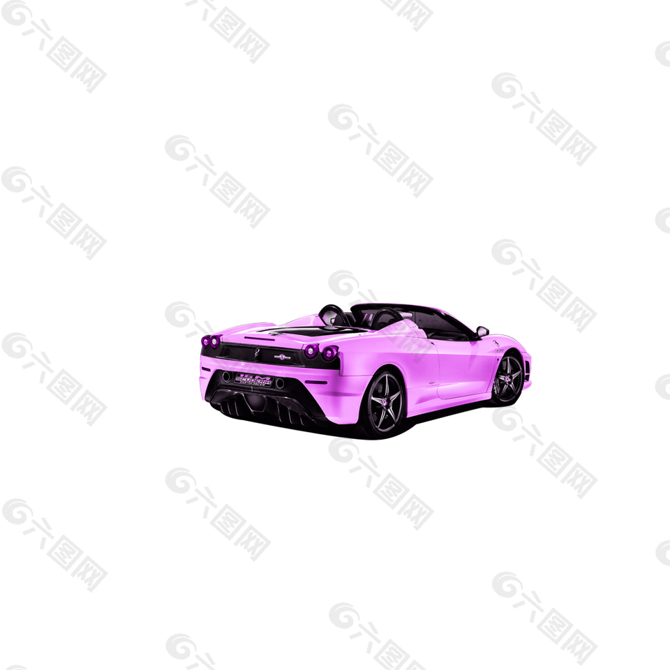 大气紫色跑车