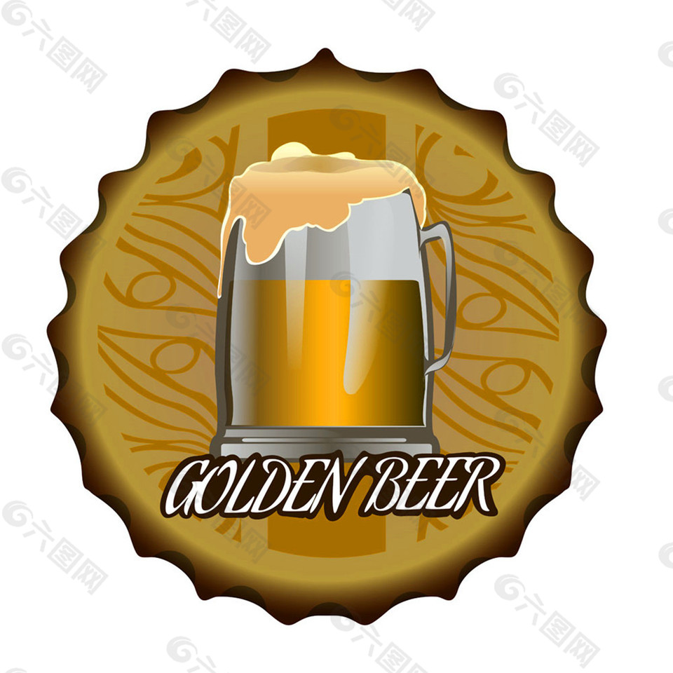 瓶盖啤酒标签图片