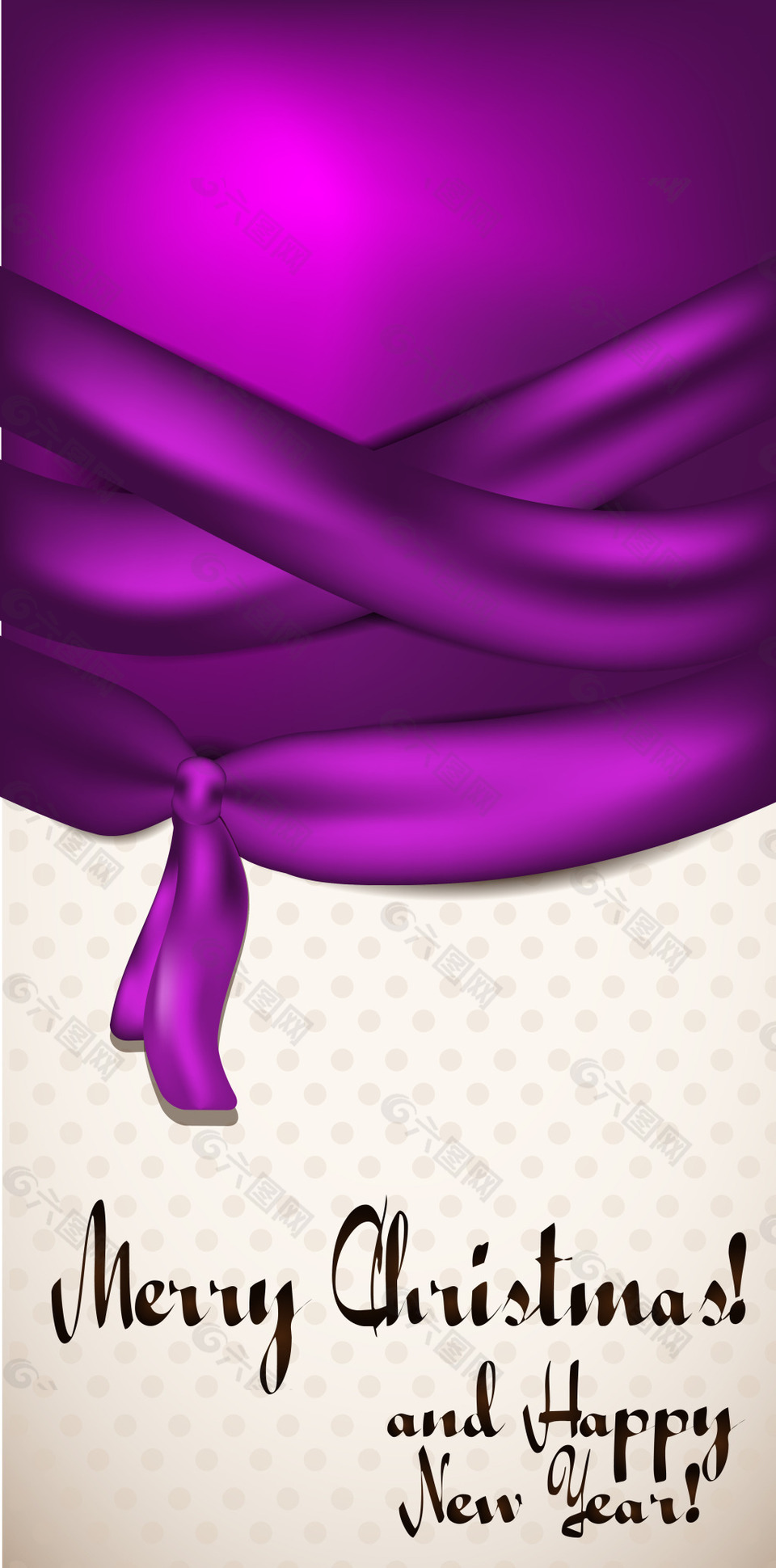 紫色丝带背景