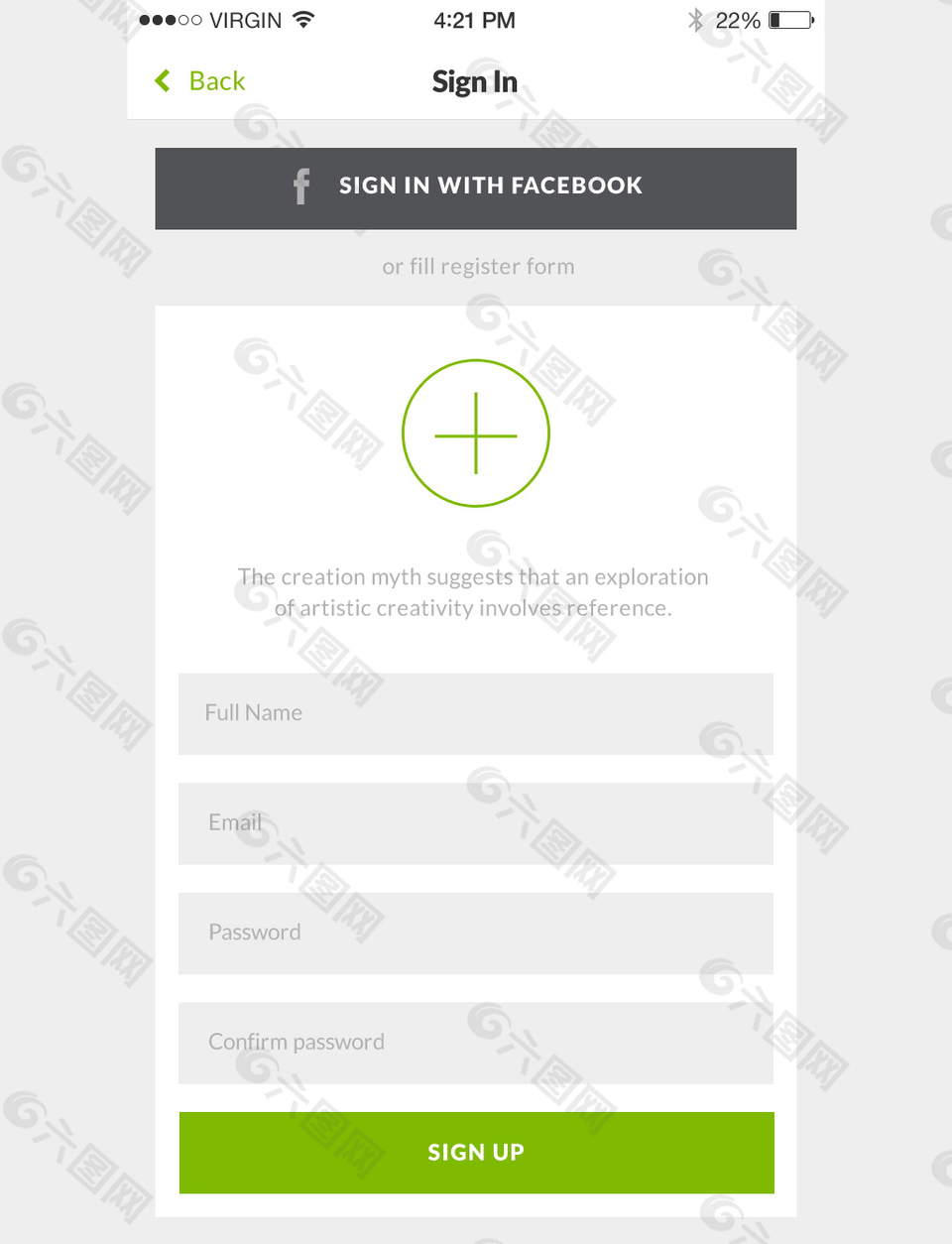 网页UI框架元素素材