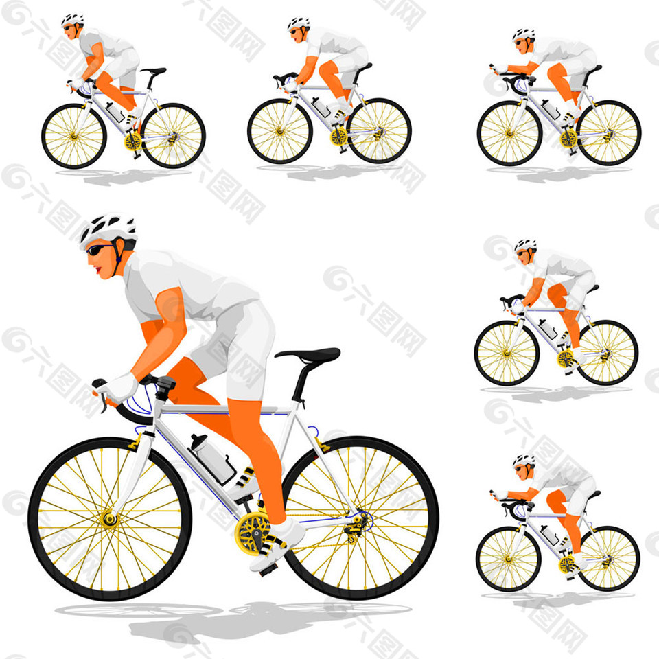 单车运动男人图片