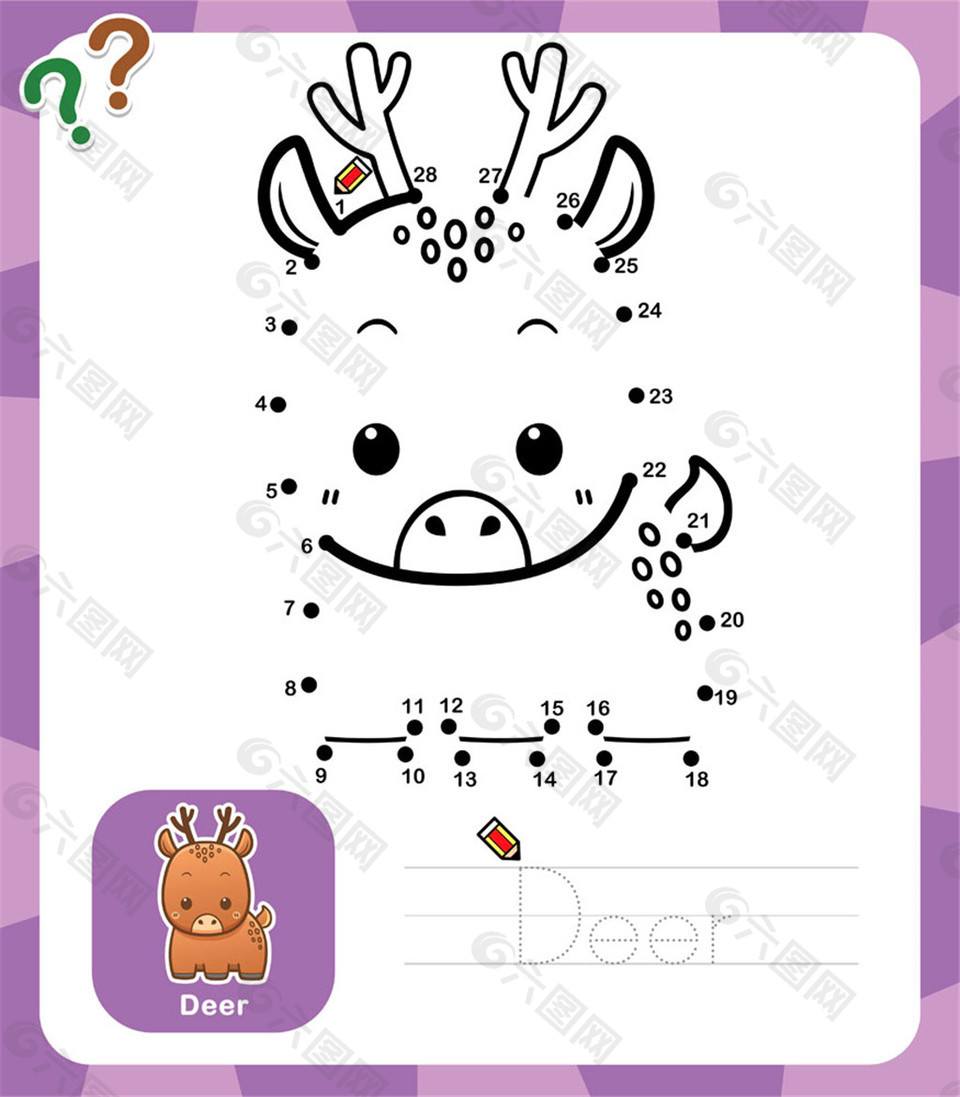 点到点的糜鹿图片