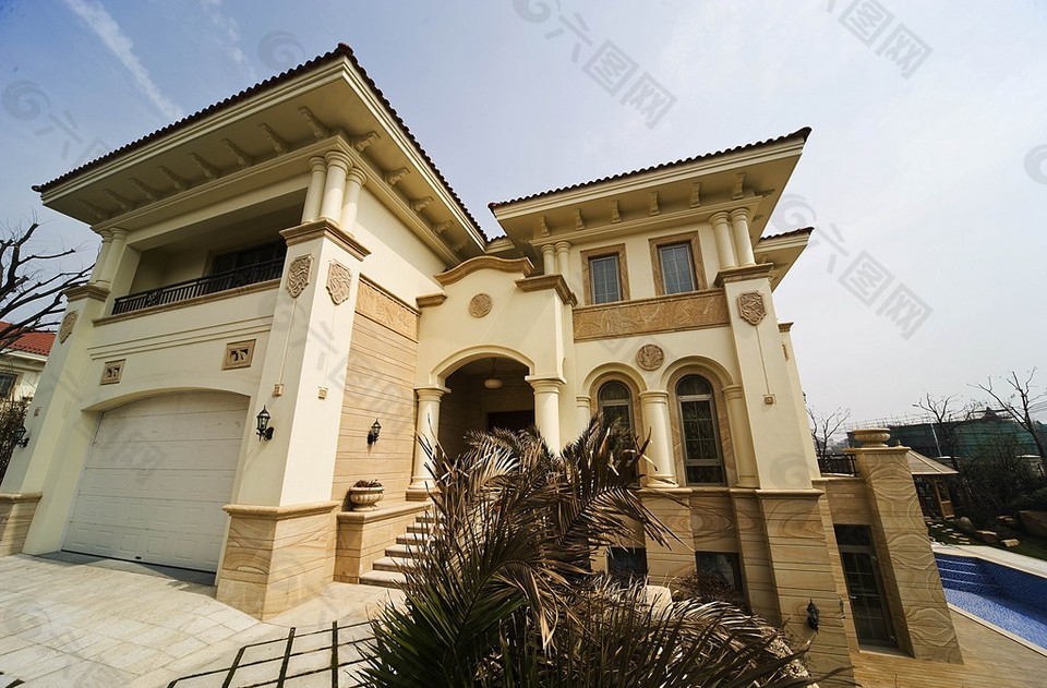 中式奢华别墅效果图