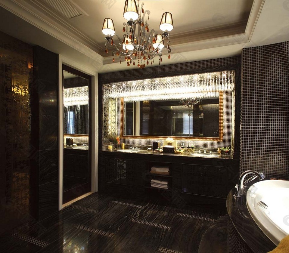 豪华卫生间洗手台设计图