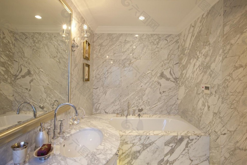 欧式卫生间浴缸设计图