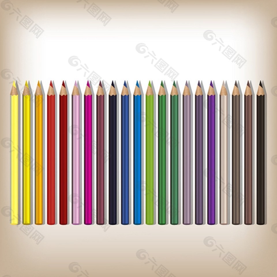 彩色铅笔背景素材