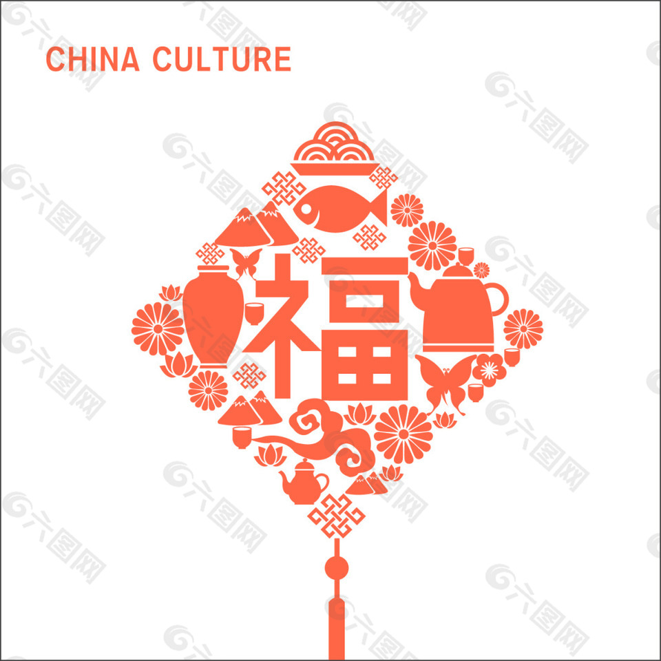 中国传统福字元素