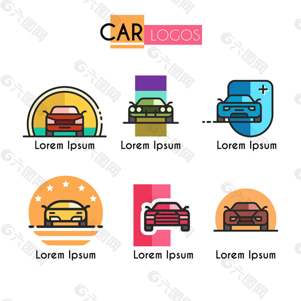 各种汽车标志图标