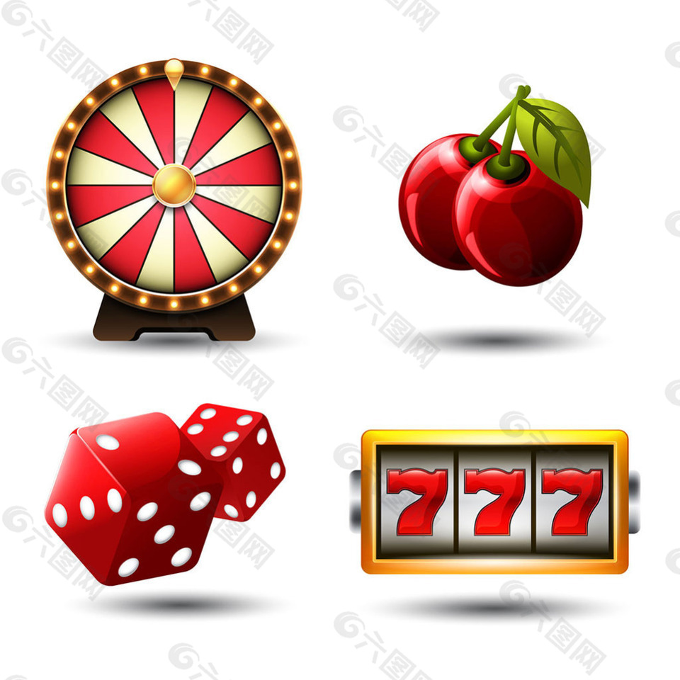 各种赌场赌具元素矢量素材