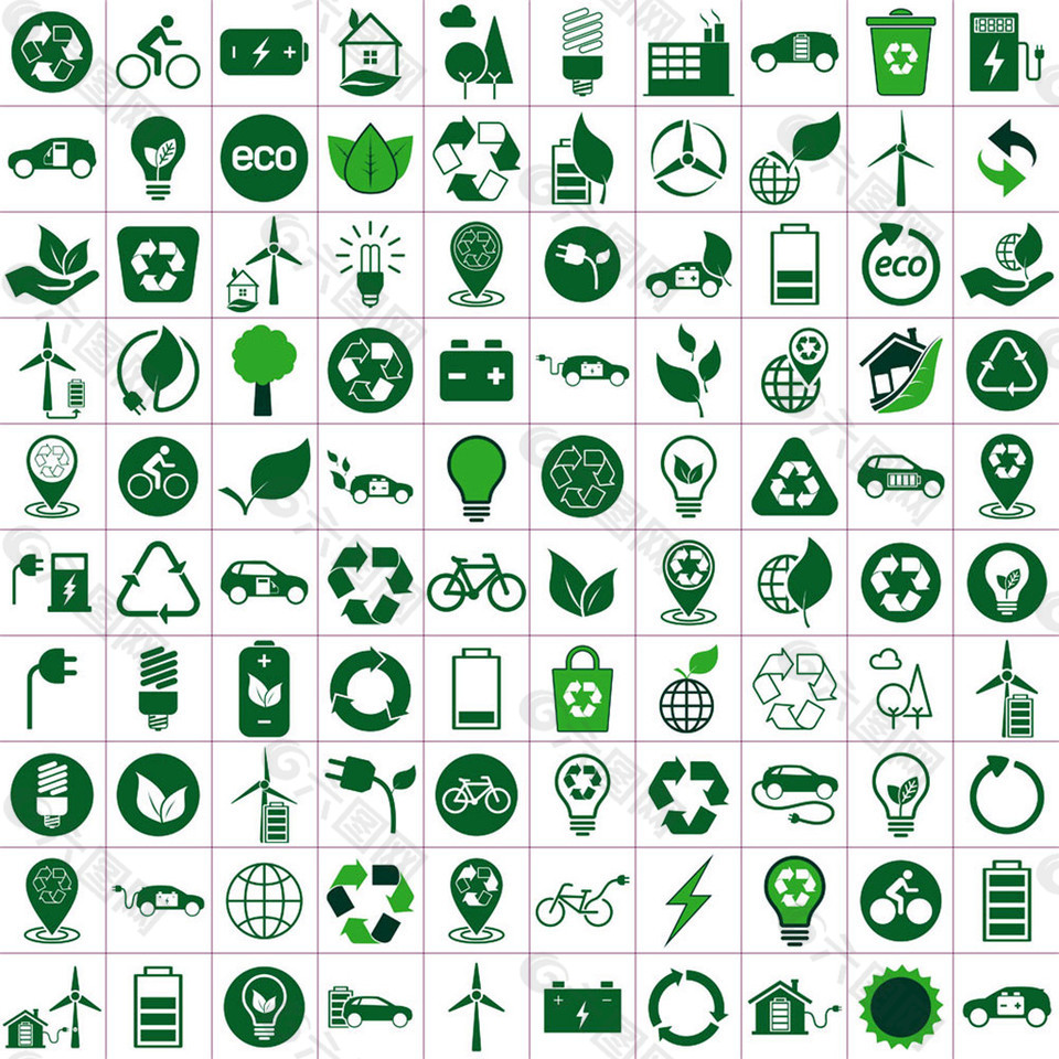 生态环保图标图片