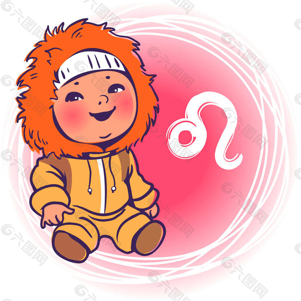 狮子座宝宝漫画图片