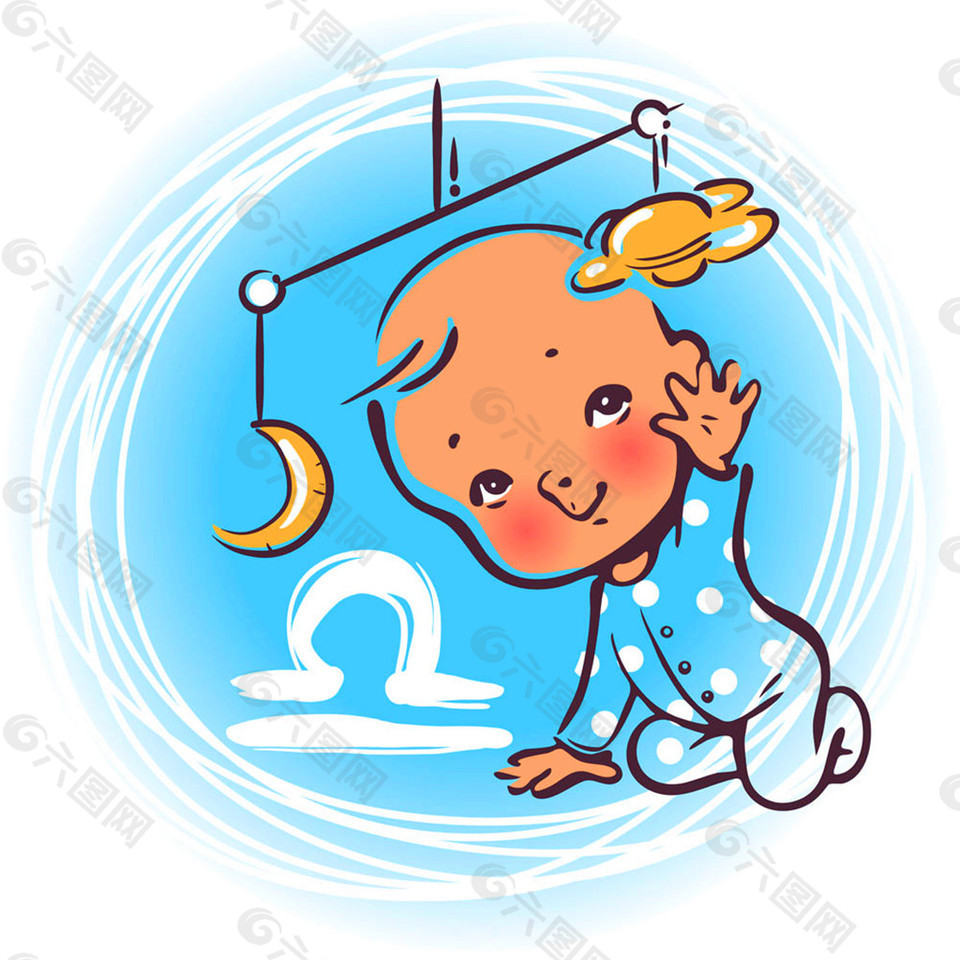 天秤座宝宝漫画图片